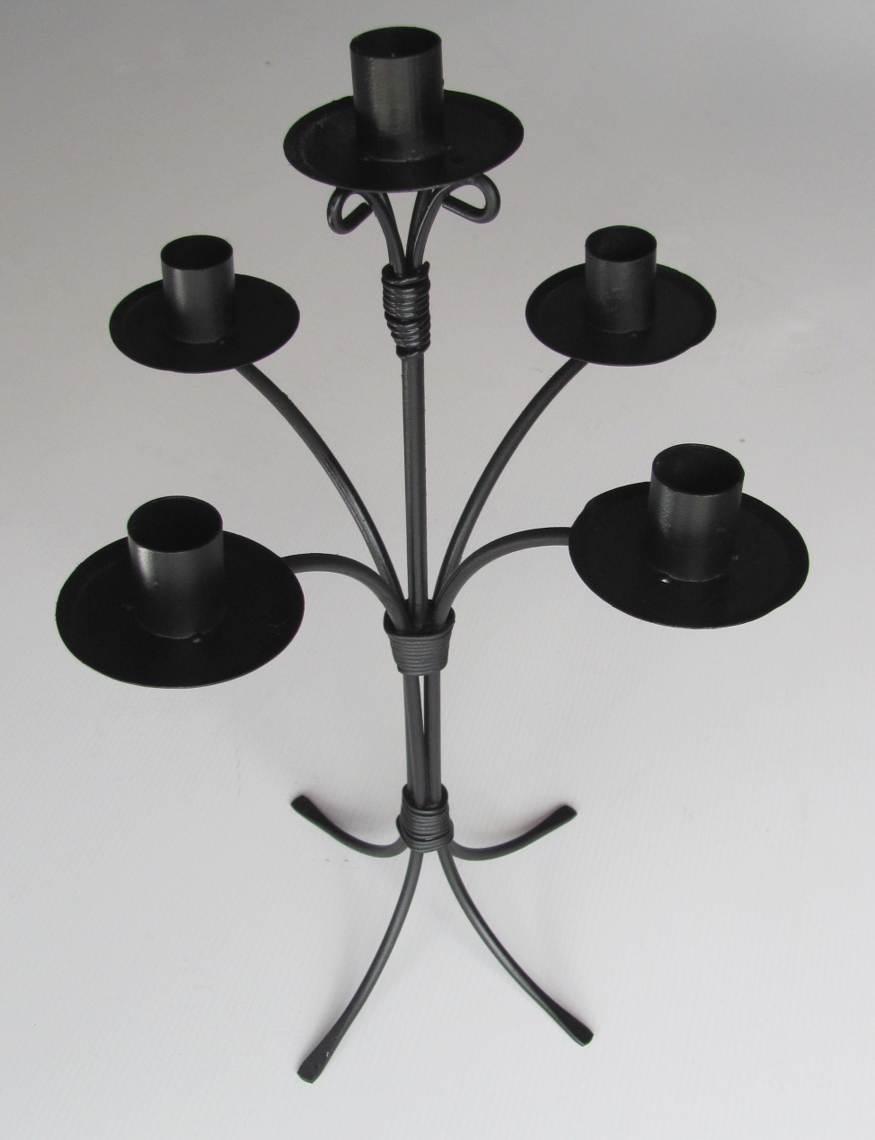 Table Candelabra Black Candlestick 5 pt (0.4 m) 25 available First